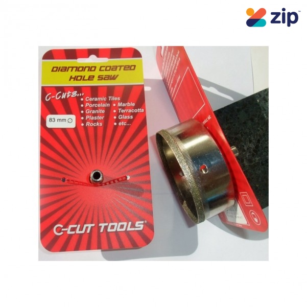 C-CUT TOOLS DCHS83S - 83mm Diamond Coated Hole Saw Holesaws
